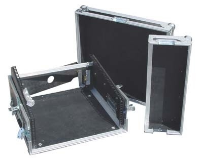 ROAD READY 10u Slant mixer rack / 4u verticaal rack