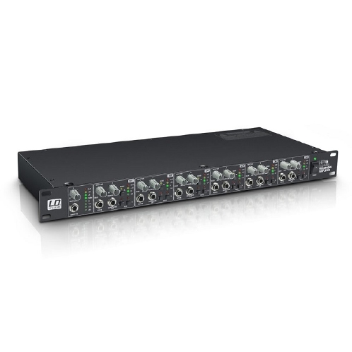 LD SYSTEMS HPA6 Hoofdtelefoonversterkers 6-kanaals 19 inch