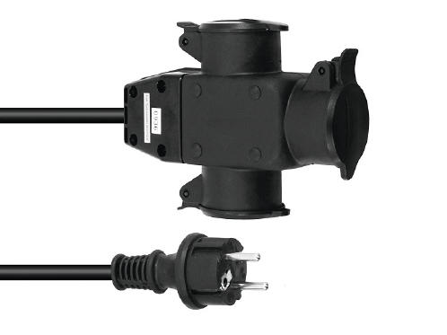 EUROLITE Verlengsnoer 3-voudig 3x1,5 10 meter
