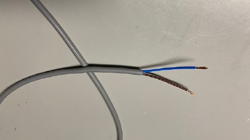 Installatiekabel grijs 2x2,5mm2 br-bl