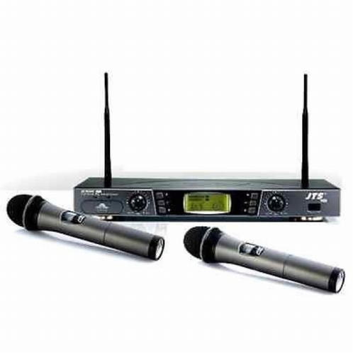 JTS Dubbele draadloze microfoonset: 2 handheld microfoons
