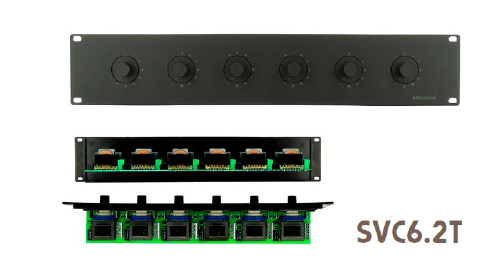 ARTSOUND SVC6.2T 6 x 100W Volume Regelaar 100V