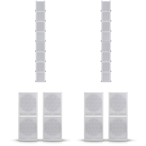NEXT Audiocom Moka Line Array Systeem - Large - Wit