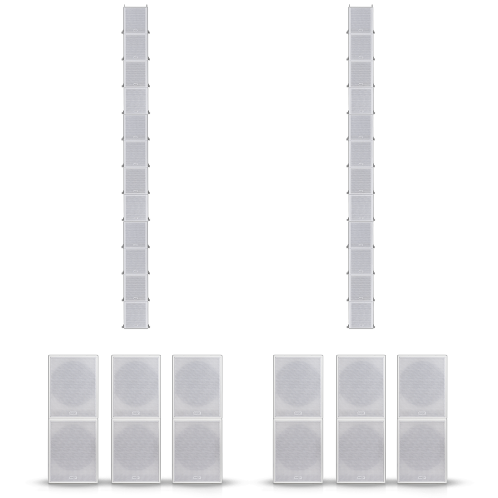 NEXT Audiocom Moka Line Array Systeem - Giant -Wit