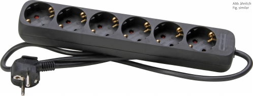 BESSELINK TCD 6V + RA 1.4 meter zwart Rechthoekig stekkerblok