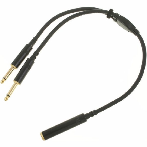 CORDIAL CFY 0,3 GPP Verloop 2x Mono JAck naar Mono Jack 6,3 mm
