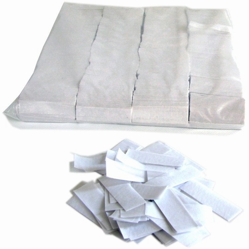 MAGIC FX Confetti Papier 55x17mm - Wit (zak 1 kg.)