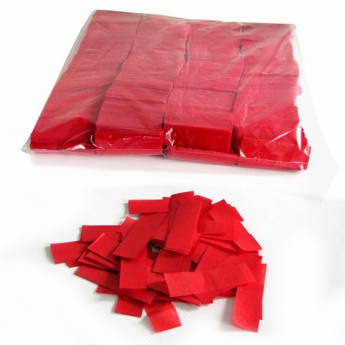 MAGIC FX Confetti Papier 55x17mm - Rood (zak 1 kg.)