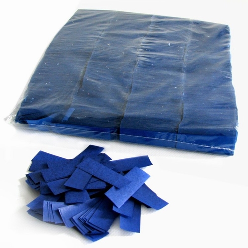 MAGIC FX Confetti Papier 55x17mm - Donker Blauw (zak 1 kg.)