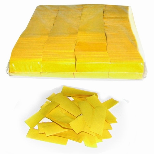 MAGIC FX Confetti Papier 55x17mm - Geel (zak 1 kg.)