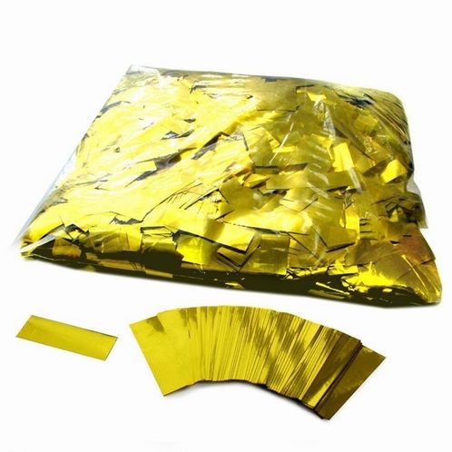 MAGIC FX Confetti Metallic 55x17mm - Goudkleurig (zak 1 kg.)