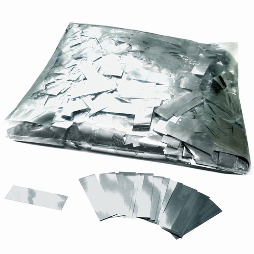 MAGIC FX Confetti Metallic 55x17mm - Zilver (zak 1 kg.)