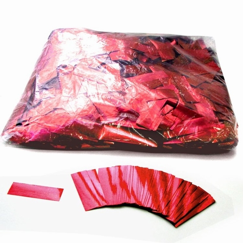MAGIC FX Confetti Metallic 55x17mm - Rood (zak 1 kg.)