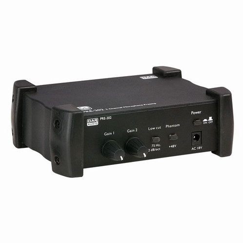 DAP PRE-202 Microfoon Voorversterker 2 gescheiden kanalen