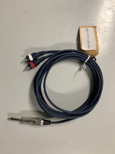SMS Maatwerkkabel 2xRCA naar 1xJack  Male 3 meter