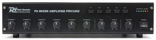 POWER DYNAMICS PDV120Z 120W/100V 4-ZONE VERSTERKER