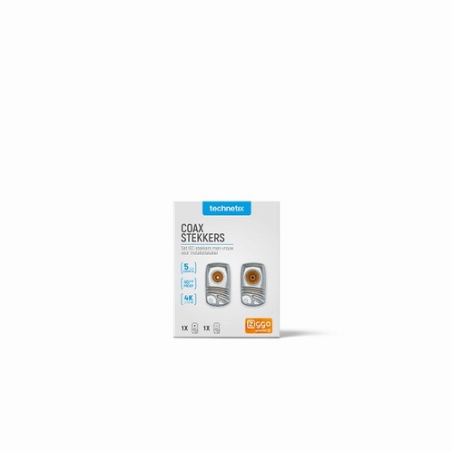TECHNETIX Coax doe-het-zelf stekker Male & Female