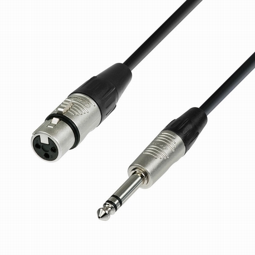 ADAM HALL K4 BFV: Microfoon kabel XLR / 6.3mm TRS Jack