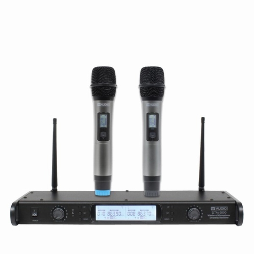 W AUDIO DTM 800 V2 Draadloze dubbele handheld microfoon set