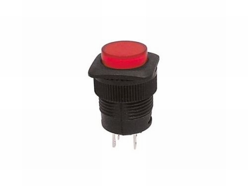 Drukschakelaar Push On Rood LED verlichting