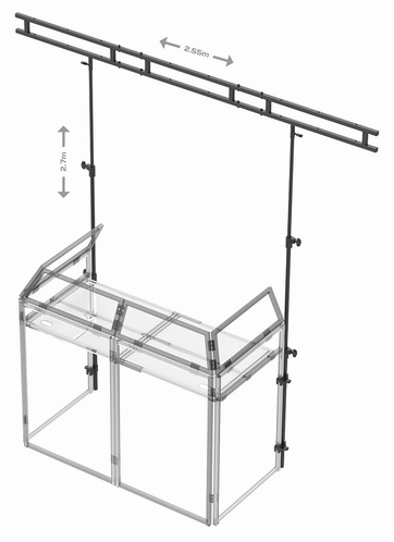 VONYX DB3 Lichtbrug voor DB3 DJ Booth Systeem