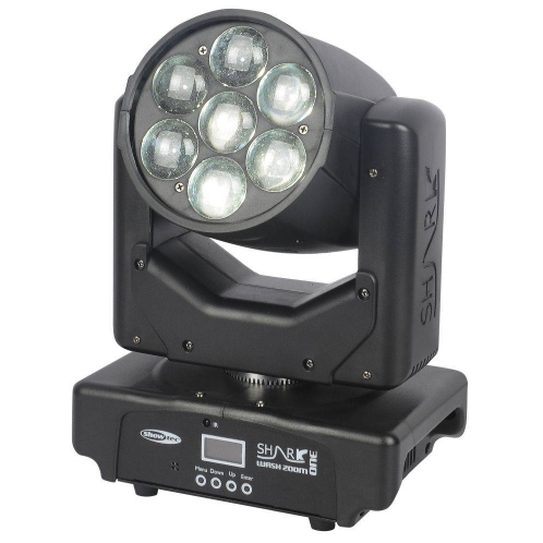 SHOWTEC Shark Wash Zoom One - LED Moving Head 7 x 15 W