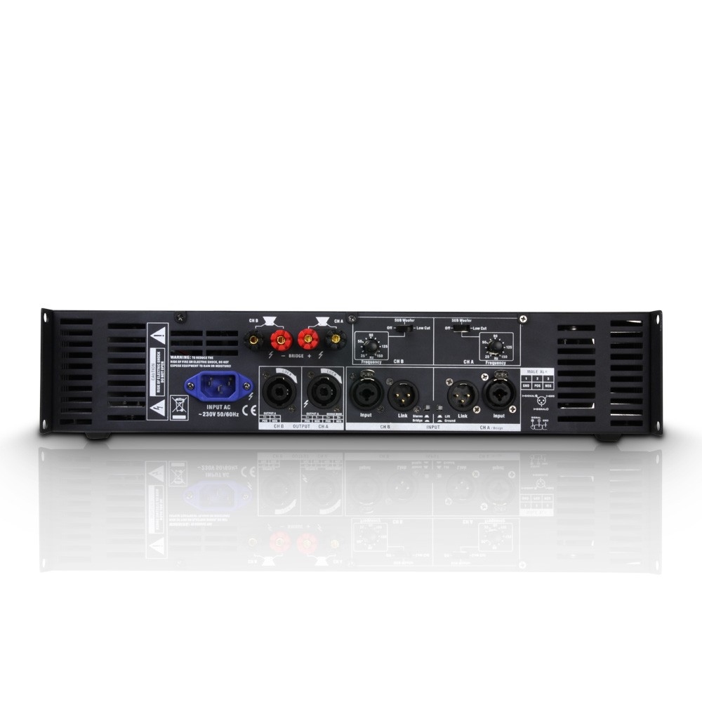 LD SYSTEMS DEEP2 2400X: 2-kanaals Power Amp (2x1200W@2Ohm)