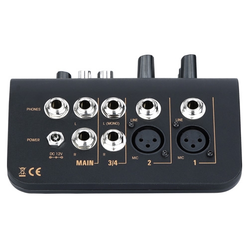 AUDIOPHONY Mi3 - 3 kanaals mixer: 2 mic. / 1 stereo input