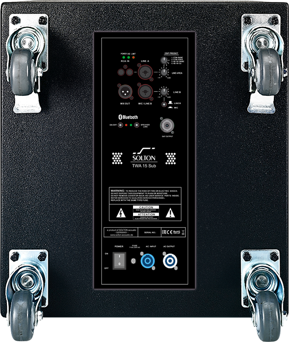SOLTON TWA 15 Classic Dual Systeem: 2x HD10 + 2x TWA 15 Sub