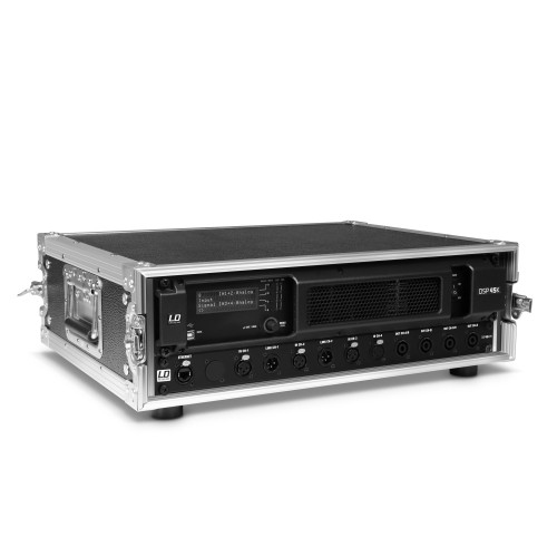 LD SYSTEMS DSP 45 K RACK: 4-kanaals Amp in rack met patch
