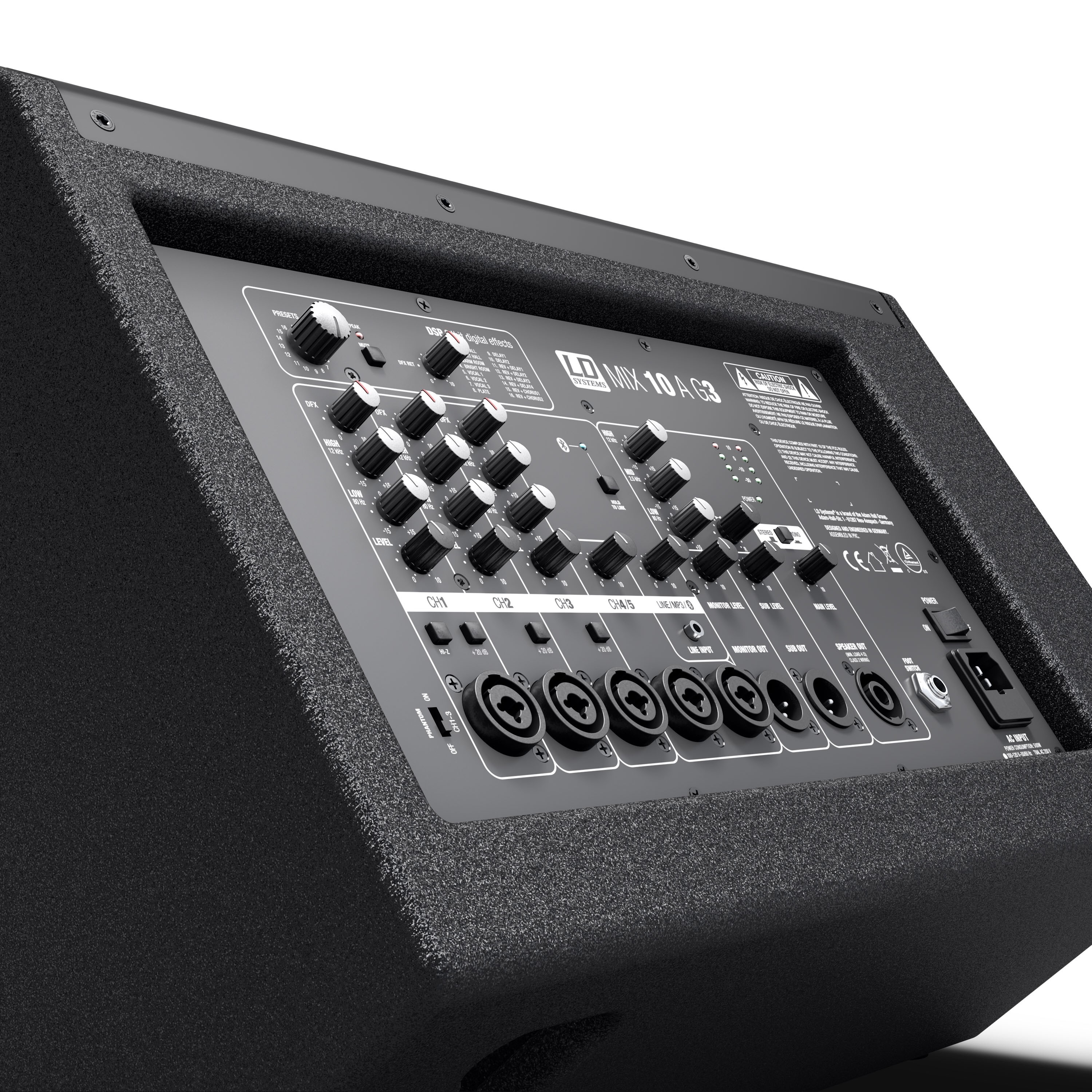 LD SYSTEMS MIX 10 A G2: actieve 10S speaker 7-CH MIXER