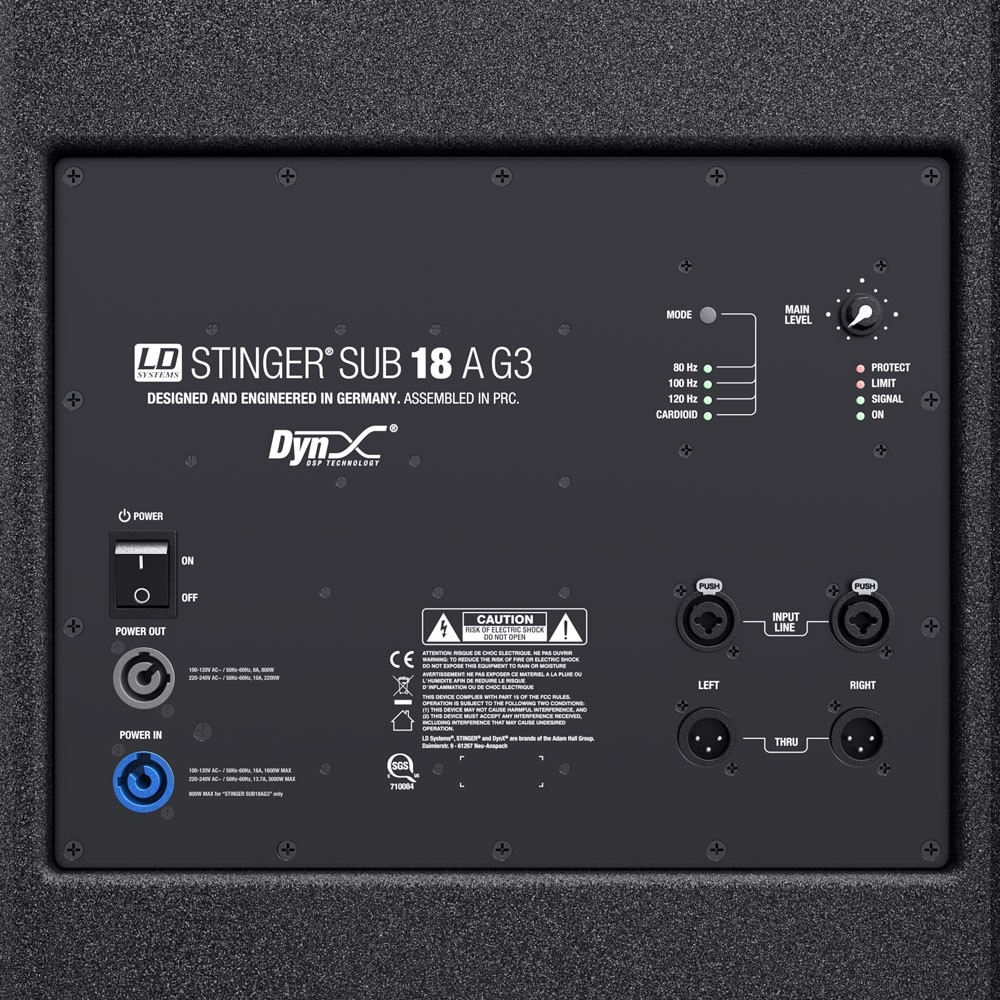LD SYSTEMS STINGER SUB 18 A G3: AKTIEVE 18S SUB (800W RMS)