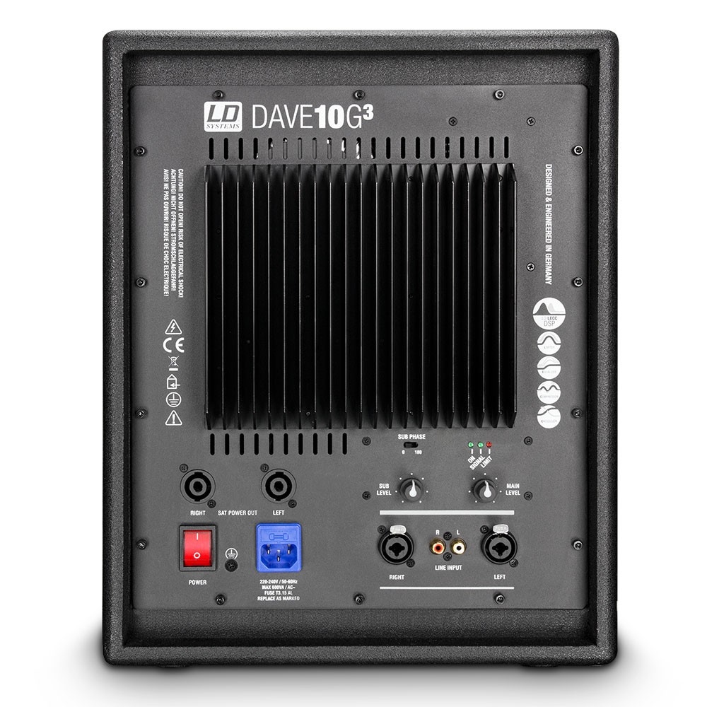 LD SYSTEMS DAVE 10 G3: compact 10S actief systeem (350W RMS)