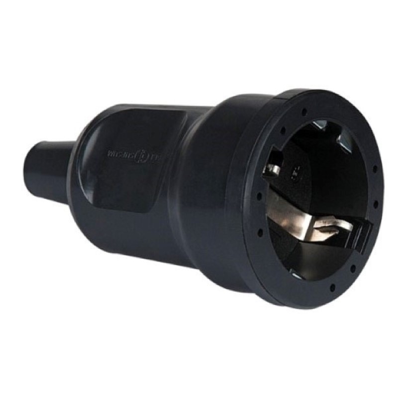 ABL PVC Contrastekker 230V zwart