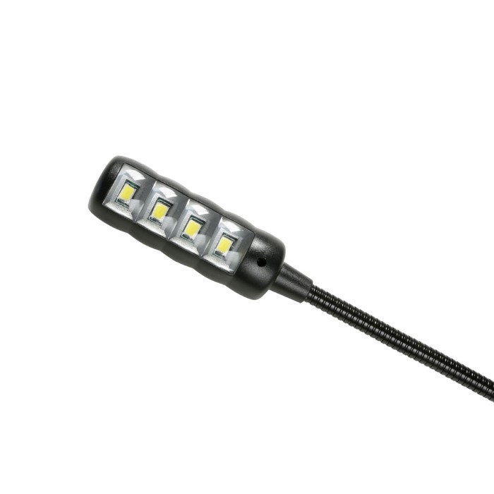 ADAM HALL SLED1ULTRAUSB Zwanenhalslamp USB-aansluiting 4 COB LEDs