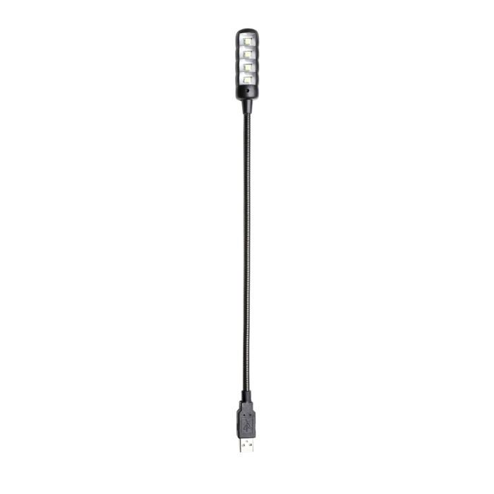ADAM HALL SLED1ULTRAUSBC Zwanenhalslamp USB-Connector 4 COB LEDs