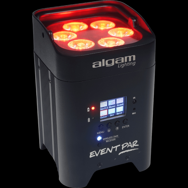 ALGAM LIGHTING EventPar 6 x 12W RGBWAUV LED PAR Accu
