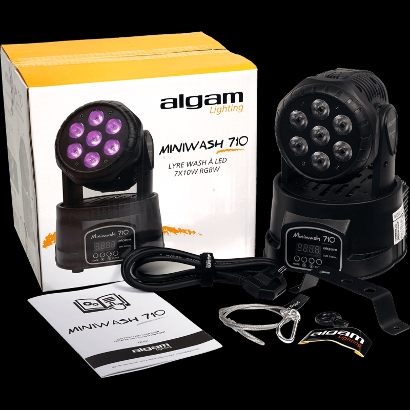 ALGAM LIGHTING MiniWash710 7 x 10W RGBW LED Wash Moving Head
