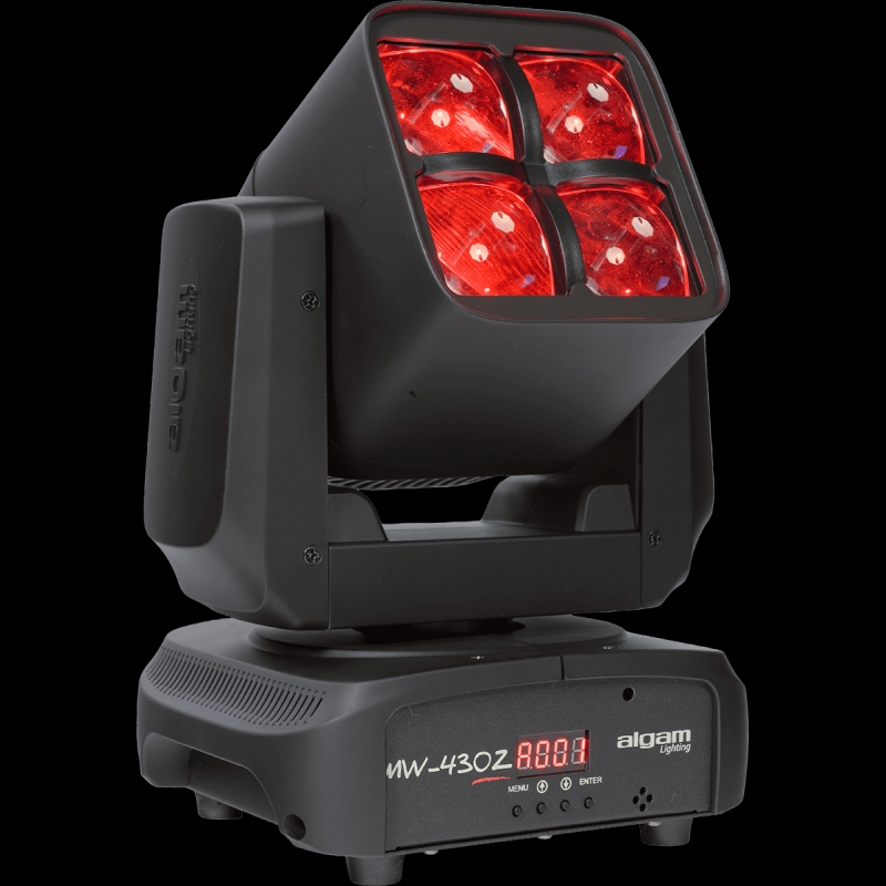 ALGAM LIGHTING MW-430Z 4 x 30W RGBW LED Wash Moving Head