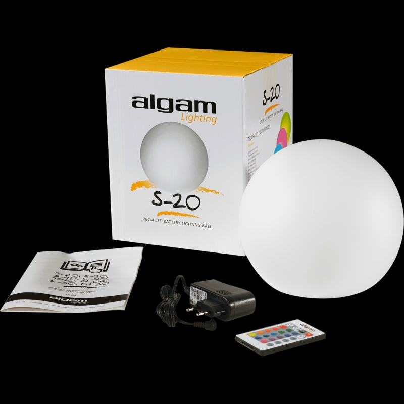 ALGAM LIGHTING S-20 Decoratieve Lichtbol 20 cm. 6 LEDs