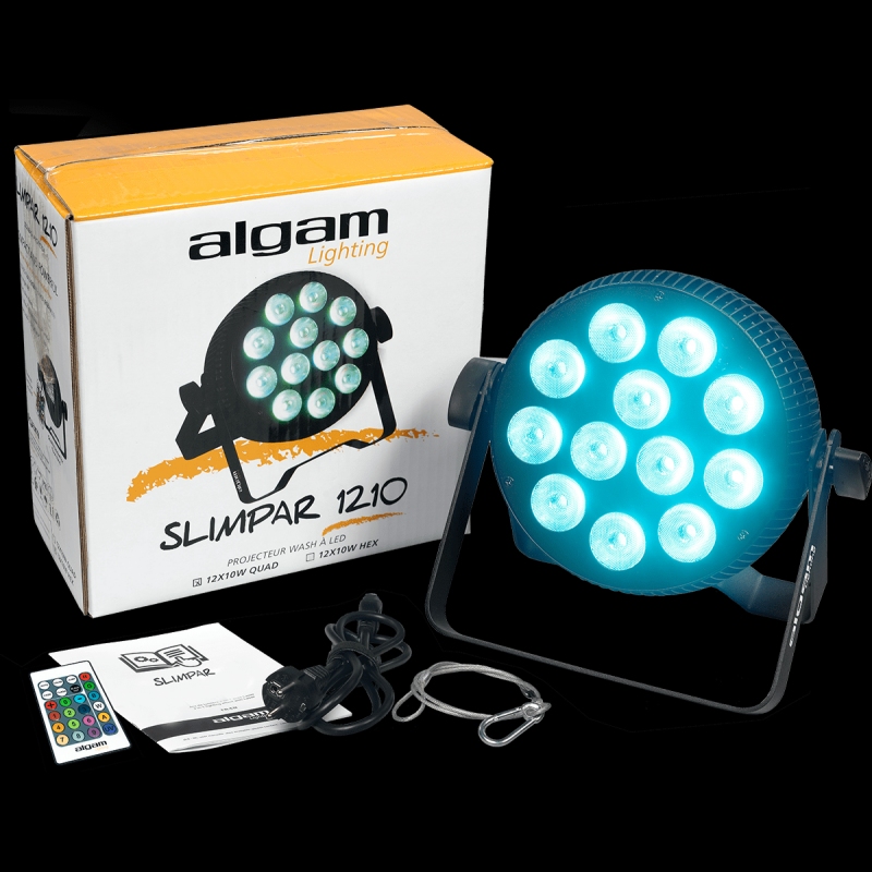 ALGAM LIGHTING SlimPar-1210-HEX 12 x 10W RGBWA+UV LED PAR