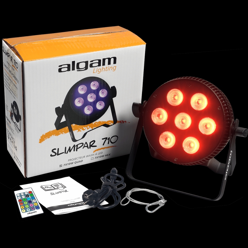 ALGAM LIGHTING Slimpar 710 Quad 7 x 10W RGBW LED PAR