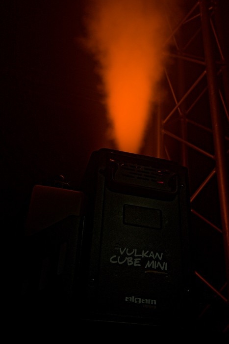 ALGAM LIGHTING Vulkan Cube Mini Compacte Verticale LED Rookmachine