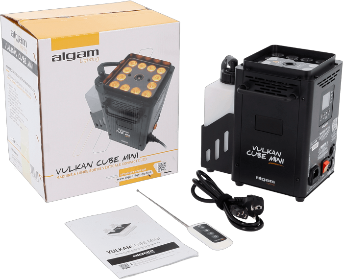 ALGAM LIGHTING Vulkan Cube Mini Compacte Verticale LED Rookmachine