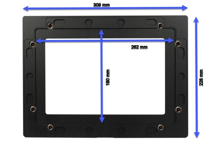 ALLNET Touch Display Tablet 10 Inch Afdekraam Zwart / Breed