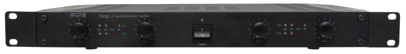 APART AUDIO / BIAMP CHAMP-4 versterker zonder fan 4x125 W/4 ohm 1HE
