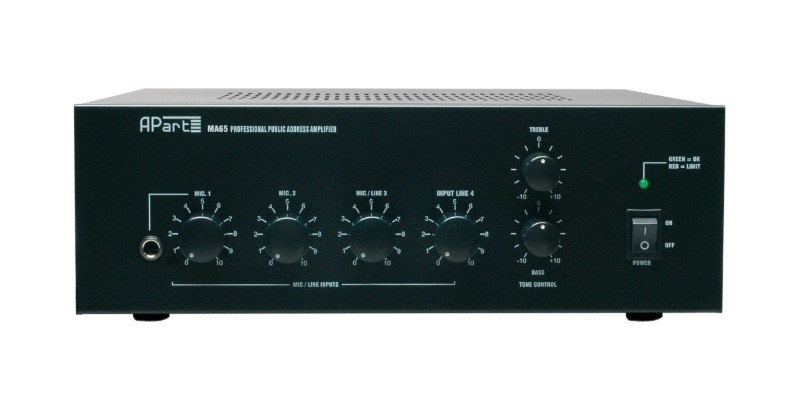 APART AUDIO / BIAMP MA65 65W / 100V Compacte mengversterker