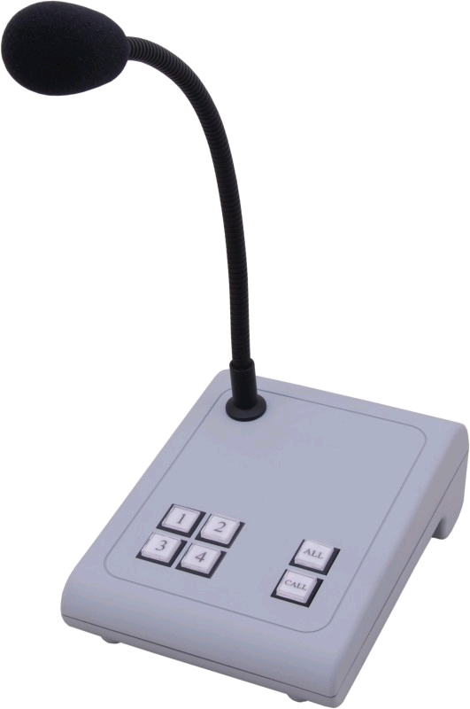 APART AUDIO / BIAMP MICPAT-4 PAging microfoon zwanenhals 4 zones