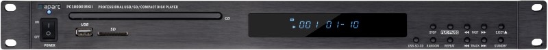 APART AUDIO / BIAMP PC1000RMKII CD /USB/ SD-card speler inc. IR