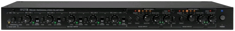APART AUDIO / BIAMP PM1122 Stereo voorversterker/mixer (Gebruikt)